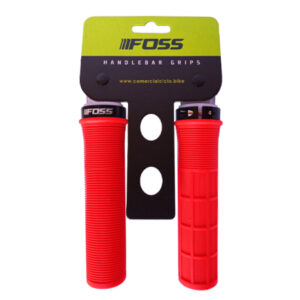Puños FOSS Pro 1, Line Grip, Red, 1 Lock, 130mm