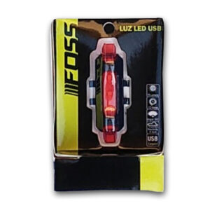 Luz Trasera FOSS Rojo USB 15 Lumens 4 Funciones 5 Leds